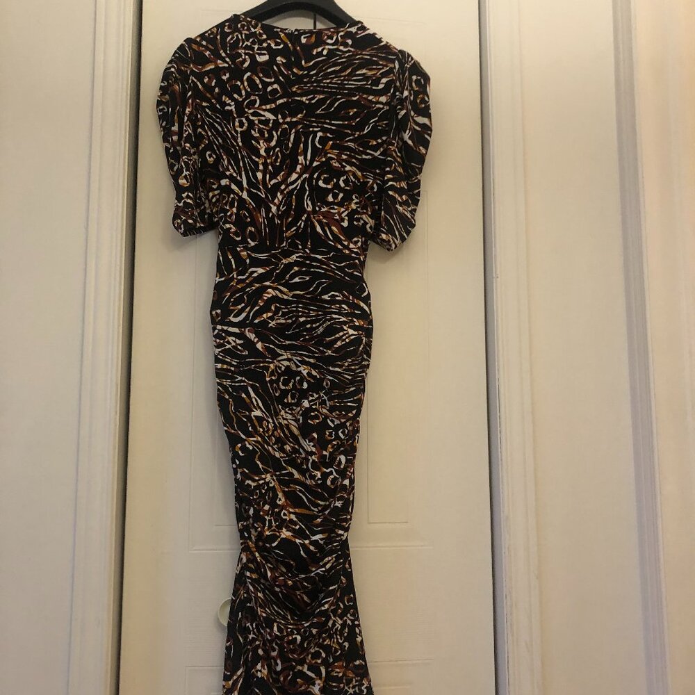 Joseph Ribkoff Abstract Ruched Dress - Picture 5 of 6